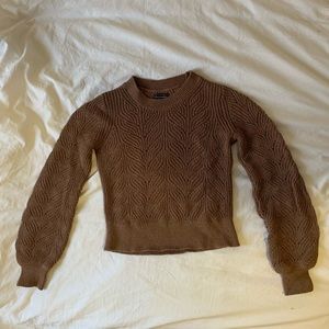 Abercrombie Women’s Puff Sleeve Crewneck Sweater